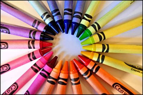 Items similar to Crayola Crayon Color Wheel Print- Childs Abstract ...