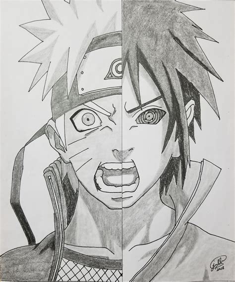 Naruto Sasuke | Dibujos de caras, Mejor dibujo, Naruto anime