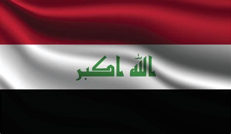 Iraq Realistic Modern Flag Design 3703773 Vector Art at Vecteezy