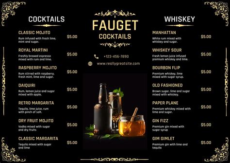 Speakeasy Menu Ideas