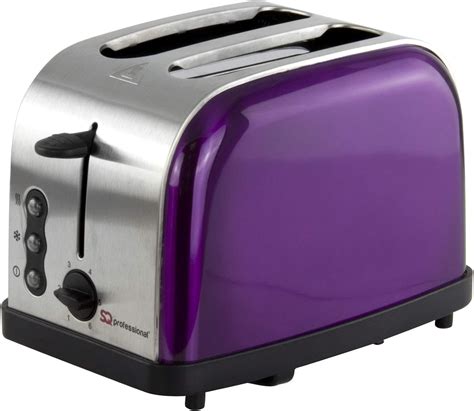 SQ Professional Legacy 900W 2 Slice Toaster, Purple