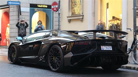 Lamborghini Aventador Sv Black