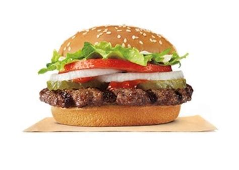 Burger King Whopper Jr w/o Cheese Nutrition Facts