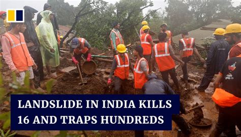 Massive landslide in India kills at least 16, with hundreds feared trapped under debris | South ...