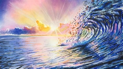 How to draw ocean waves with soft pastels | Sea waves drawing | Ocean drawing, Soft pastel art ...