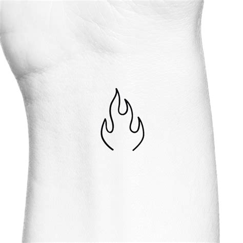 Details more than 73 flame outline tattoo - in.cdgdbentre