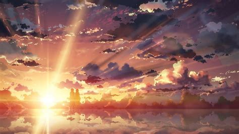 HD wallpaper: anime, sky, cloud - sky, sunset, sunlight, beauty in nature | Wallpaper Flare