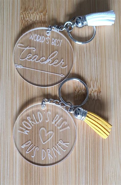 Custom Acrylic Keychain Etched Keychain Keychains for her | Etsy