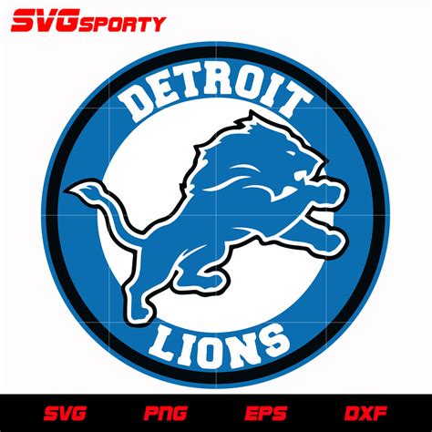 Detroit Lions Circle Logo svg, nfl svg, eps, dxf, png, digital file – SVG Sporty