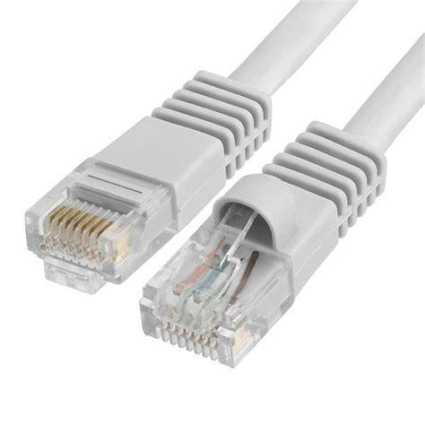 RJ45 1000 Mbps Cat 5e Ethernet LAN Network Gray Cable -100 ft