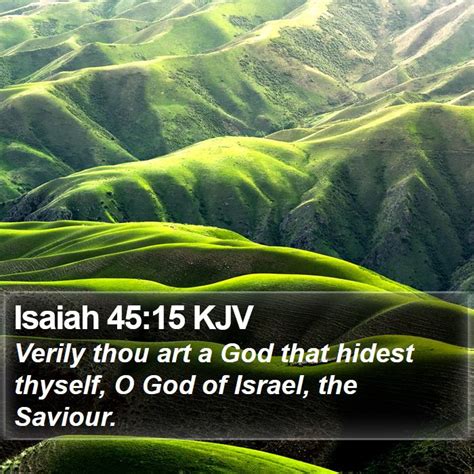 Isaiah 45:15 KJV Bible Verse Images