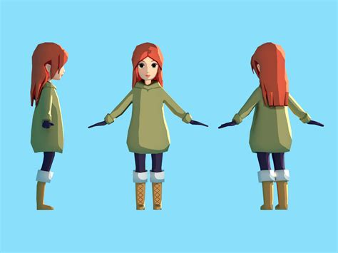 Low Poly Character by Erika Henell on Dribbble