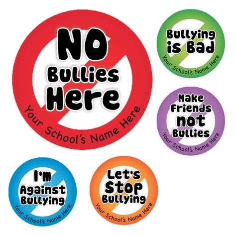 Against Bullying Stickers for Schools and teachers