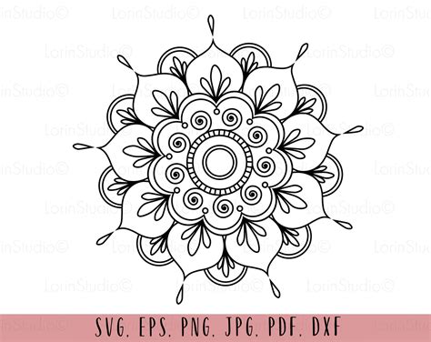 Mandala svg Mandala decal svg Mandala png Svg files for | Etsy