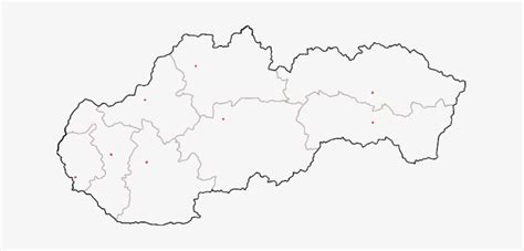 1 Mapa Sk Kraje Mesta Psv - Mapa Slovenska Krajske Mesta - Free Transparent PNG Download - PNGkey