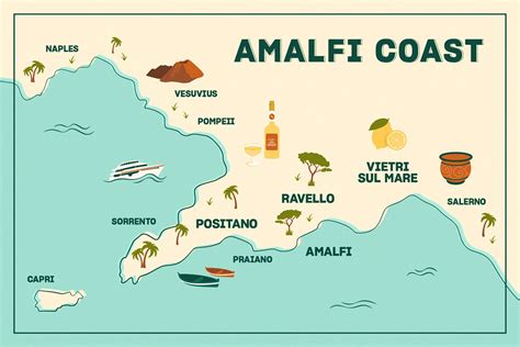 Printable Map Of Amalfi Coast - Printable Word Searches