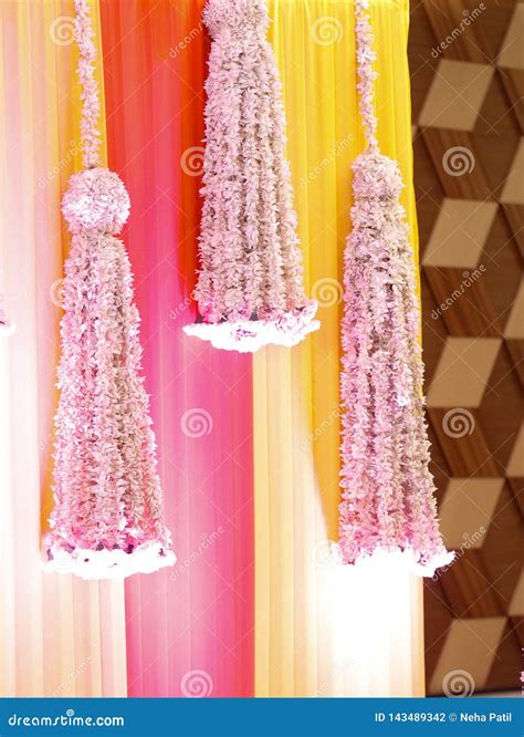 Wedding Stage of Flowers Disign Stock Photo - Image of beauty, bouquet: 143489342