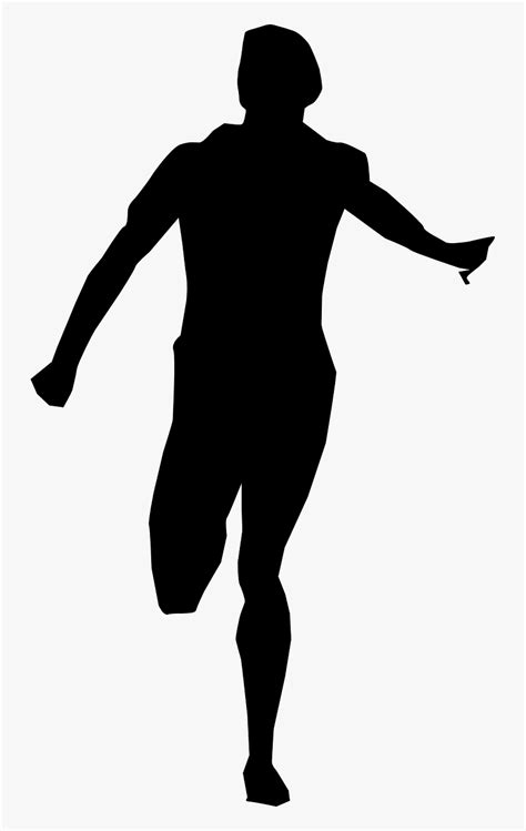 Man Running Male - Person Running Silhouette Png, Transparent Png , Transparent Png Image - PNGitem