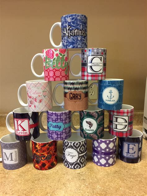 Monogram Anchor Coffee Mugs - YouCustomizeIt