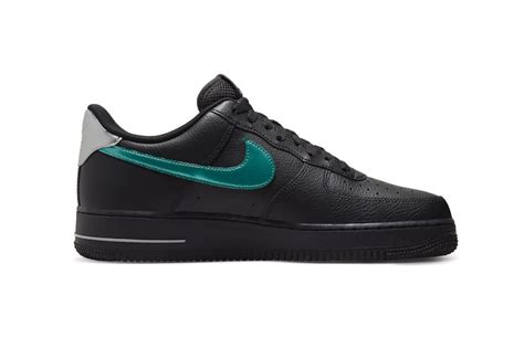 Black Nike Air Force 1 Low Appears With Teal Swooshes | Hypebeast