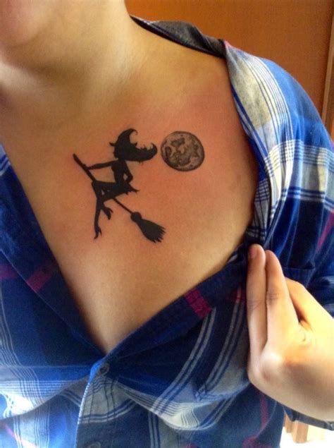 Witch silhouette tattoo | Ink Asylum tattoo (own work) | Pinterest