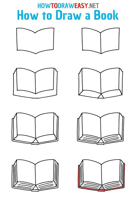 How to Draw a Book Step by Step #Book #BookDrawing #BookEasyDrawing # ...