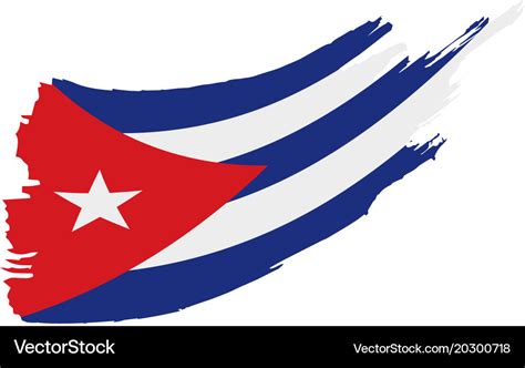 Cuba flag Royalty Free Vector Image - VectorStock