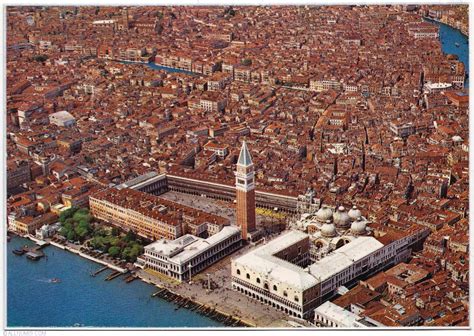 Venice - Aerial view (1970), Venice - Italy - Postcard - 8165