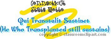 Clipart - connecticut_motto_c - Classroom Clipart