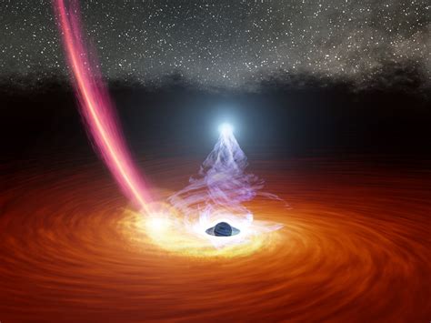 A black hole warped space-time so much that astronomers saw flashes of ...