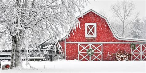 Beautiful Winter Barn Photos - Winter Snow Pictures