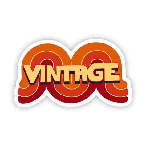 "Vintage" Groovy Sticker – Big Moods