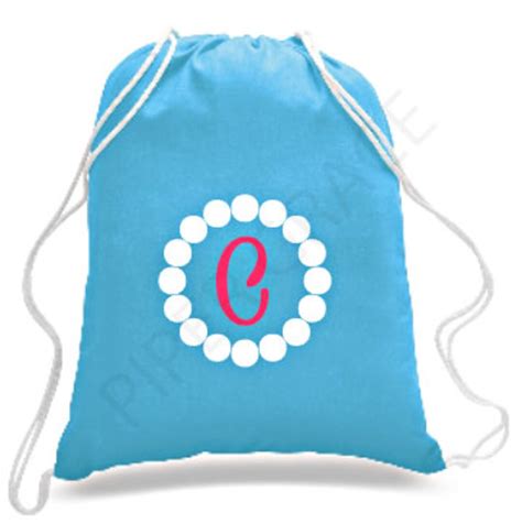 Monogram Backpack Personalized Tote Bag Custom Tote Bag - Etsy