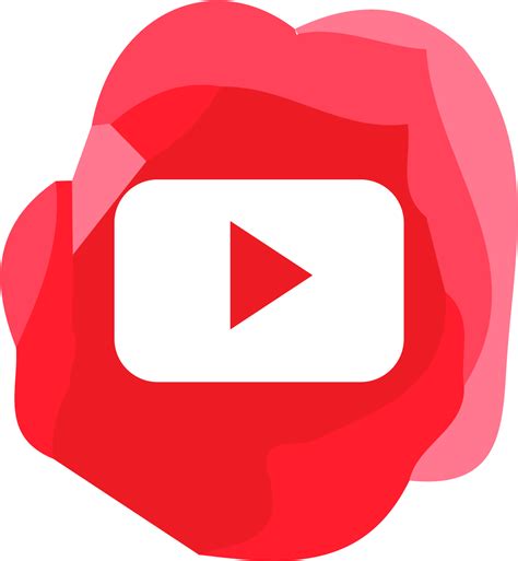 YouTube Logo 3D PNG