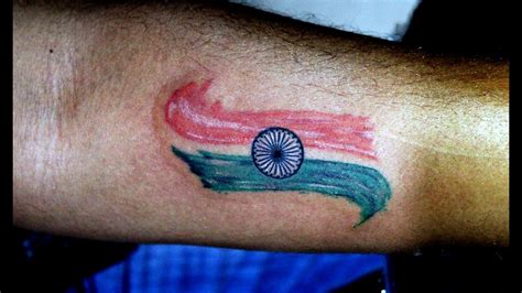 Aggregate more than 84 stylish indian flag tattoo super hot - in.cdgdbentre