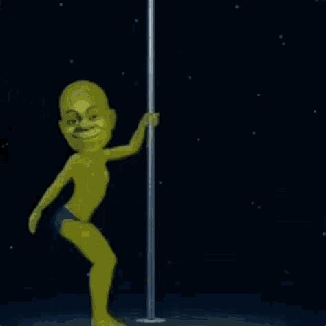 Shrek Alien Dancing Pole Dance GIF | GIFDB.com