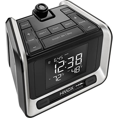 Homedics SS-5050A Dual Alarm Projection Clock Radio with Temperature | House decor sale