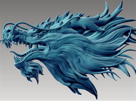 dragon head ornament 3D printable model | CGTrader