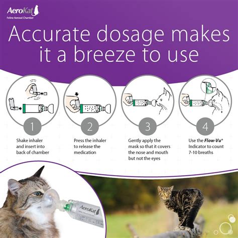 AEROKAT Cat Asthma Aerosol Chamber – Easy to Use Inhaler Spacer ...