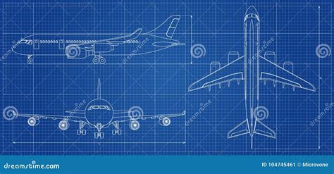 Aircraft Blueprint Wallpaper