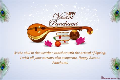 Customize Your Own Happy Vasant Panchami Greeting Card