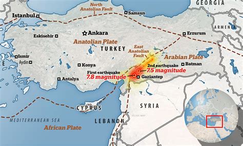 Turkey Earthquake 2023 Epicenter Map