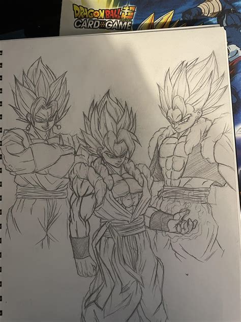 The fusion between Gogeta and Vegito (took me about 3 hours) : r/dbz