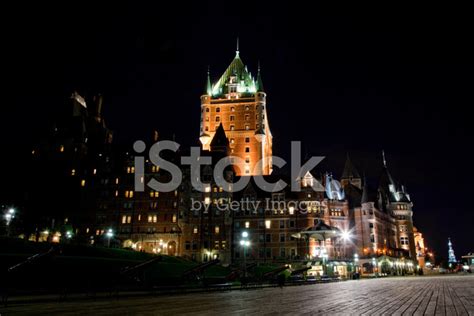 Chateau Frontenac At Night Stock Photo | Royalty-Free | FreeImages