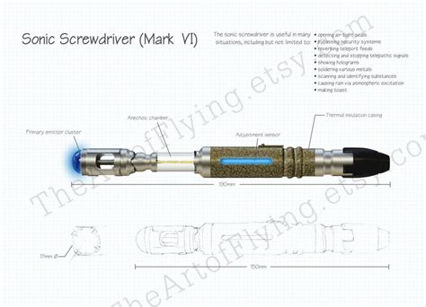 Doctor Who Sonic Screwdriver Print - Etsy