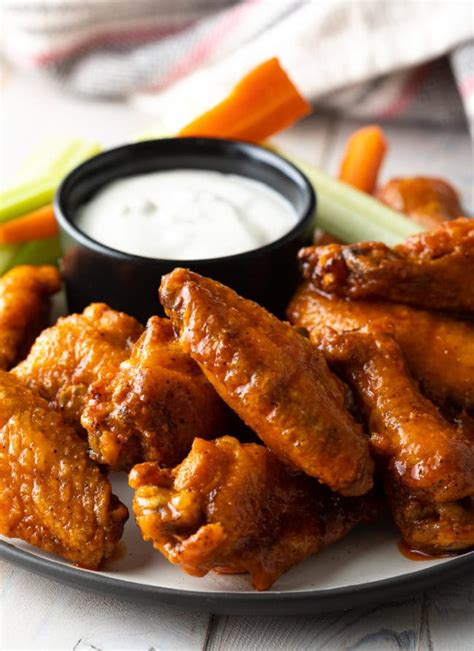 Best Crispy Baked Buffalo Wings Recipe (VIDEO) - A Spicy Perspective