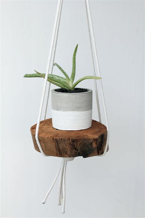 Quick DIY- Rope Hanging Planter - Dossier Blog