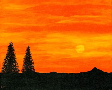 Sunset Silhouette | Etsy