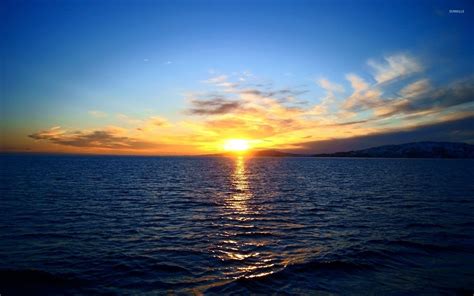 Blue Ocean Sunset Wallpapers - Top Free Blue Ocean Sunset Backgrounds - WallpaperAccess