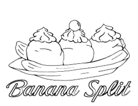 Banana Split Coloring Pages | Best Place to Color | Banana split ...